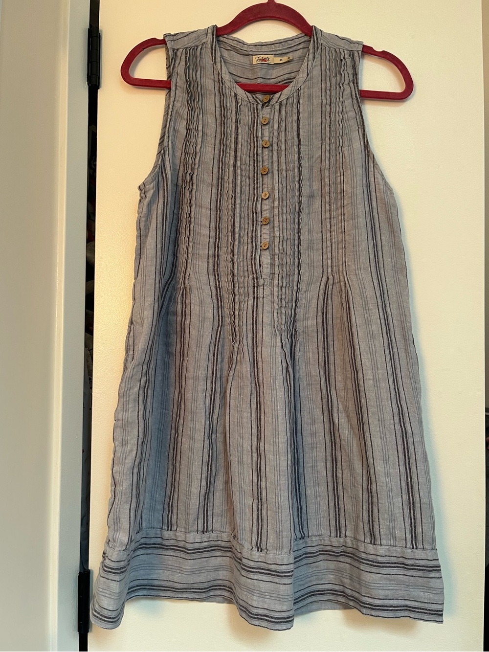 Faherty Linen Dress, Medium